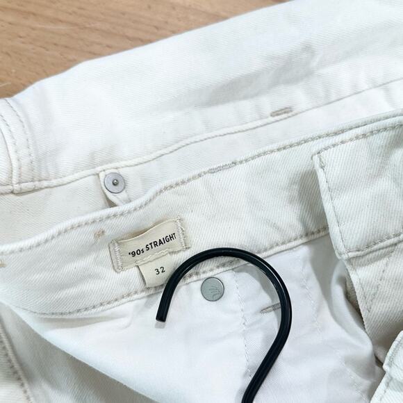 Madewell The '90s Straight Jean Vintage Canvas size 32 Denim Preppy - Picture 8 of 10